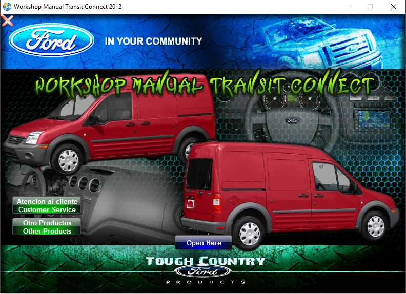 2012 ford transit connect repair manual