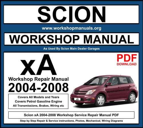 2012 scion xb repair manual