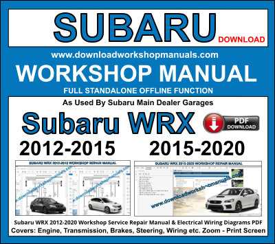 2012 subaru legacy repair manual