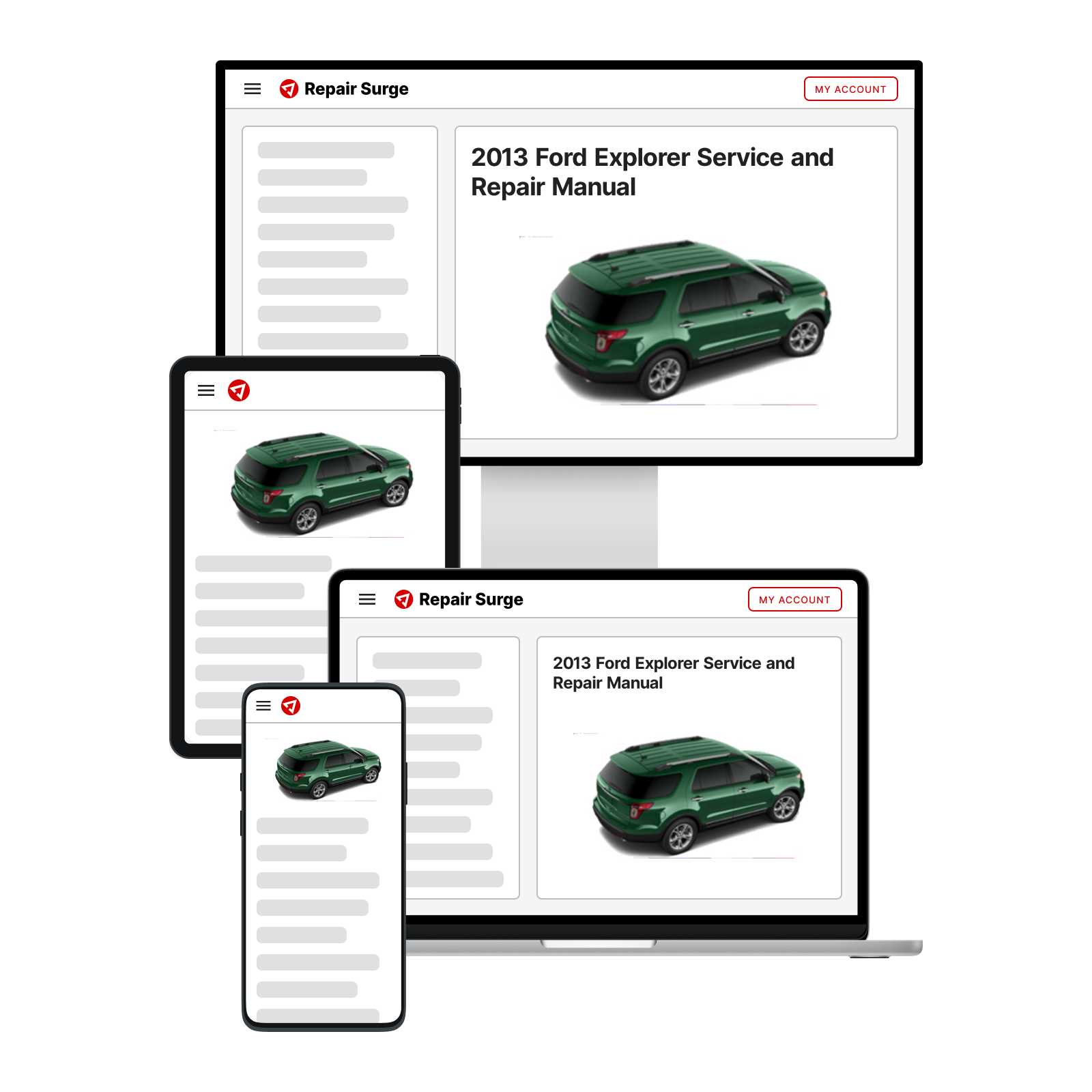 2012 ford explorer repair manual