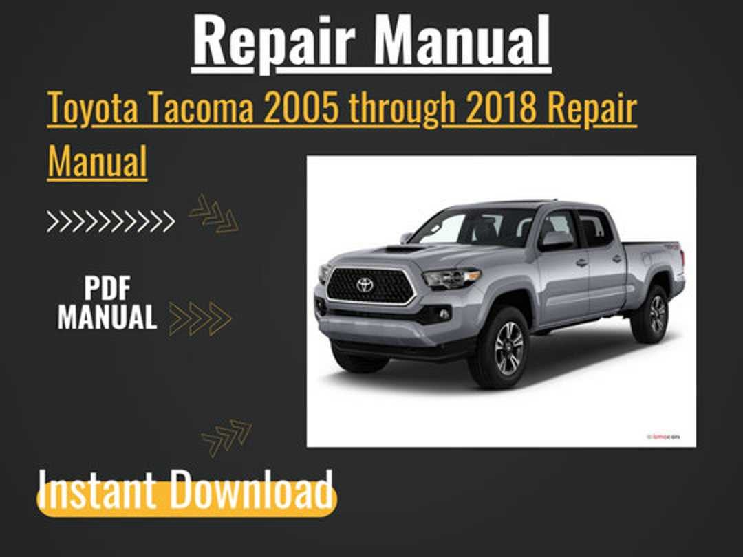 2012 tacoma repair manual