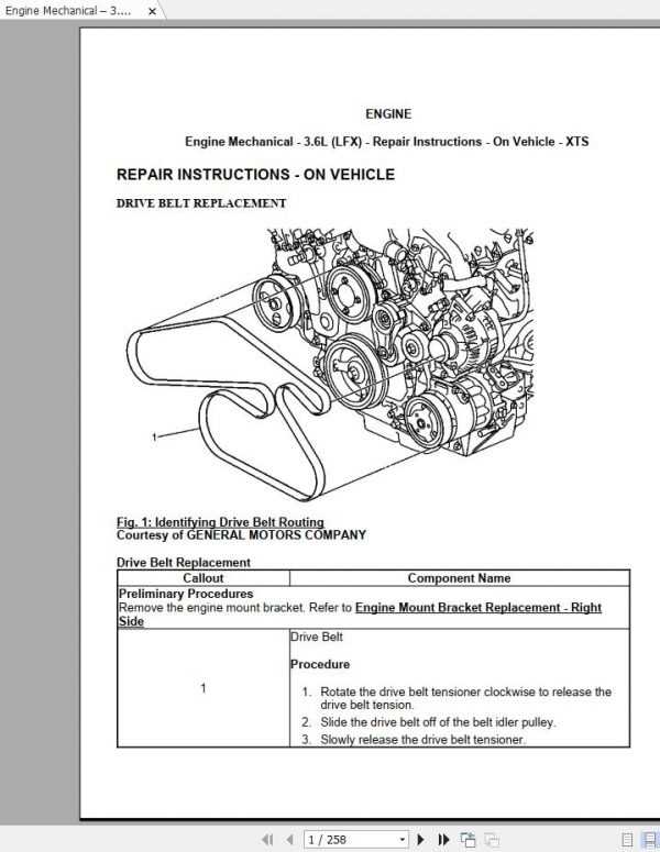 2013 cadillac xts repair manual