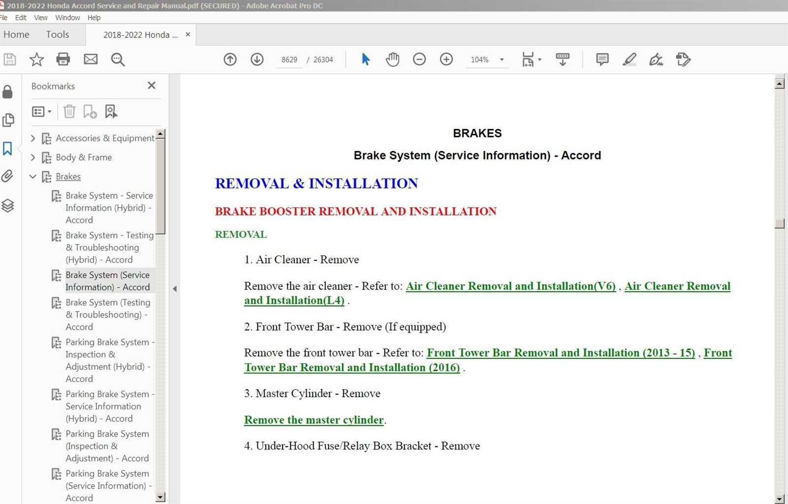 2013 accord repair manual