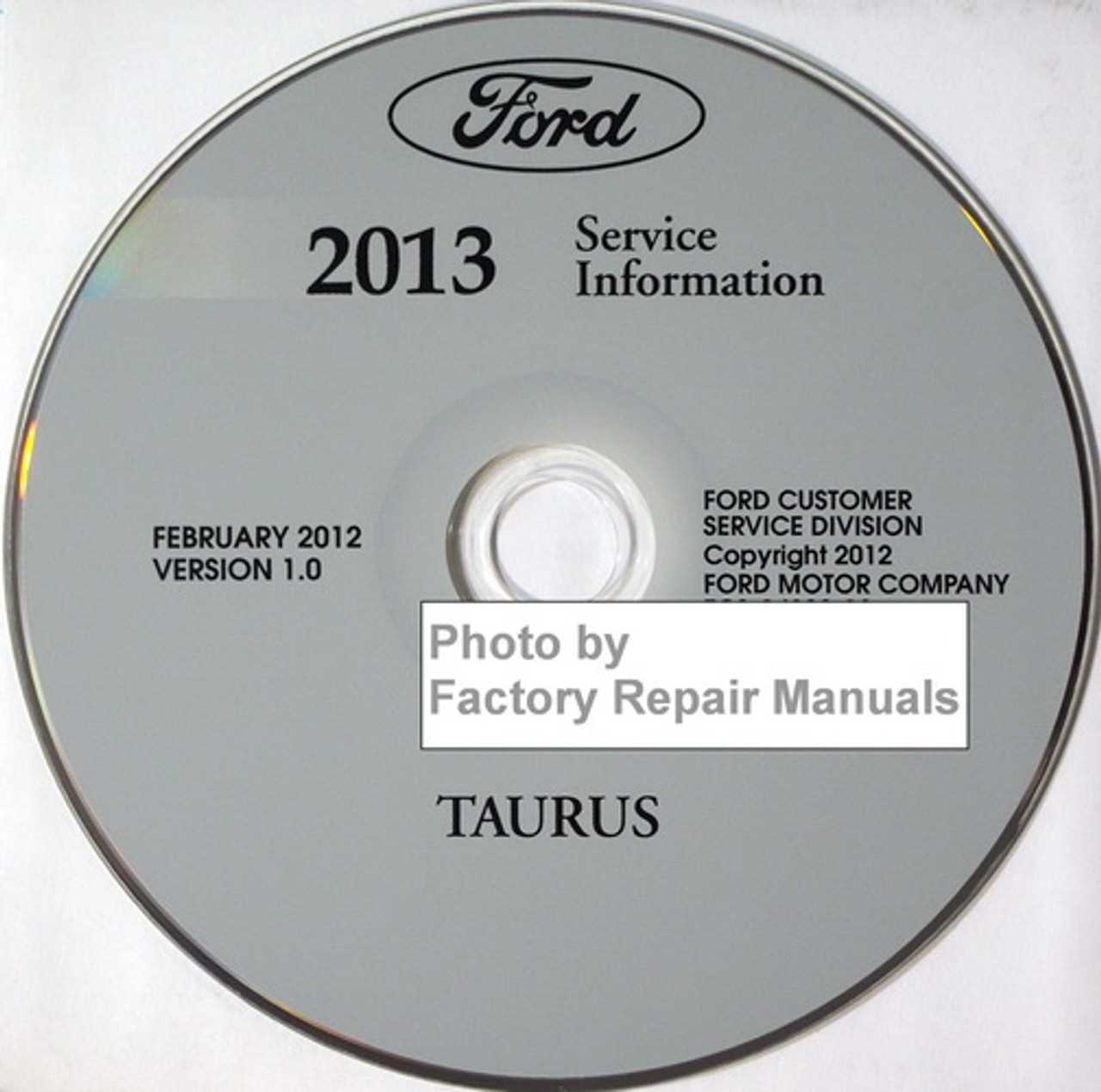 2013 ford taurus repair manual