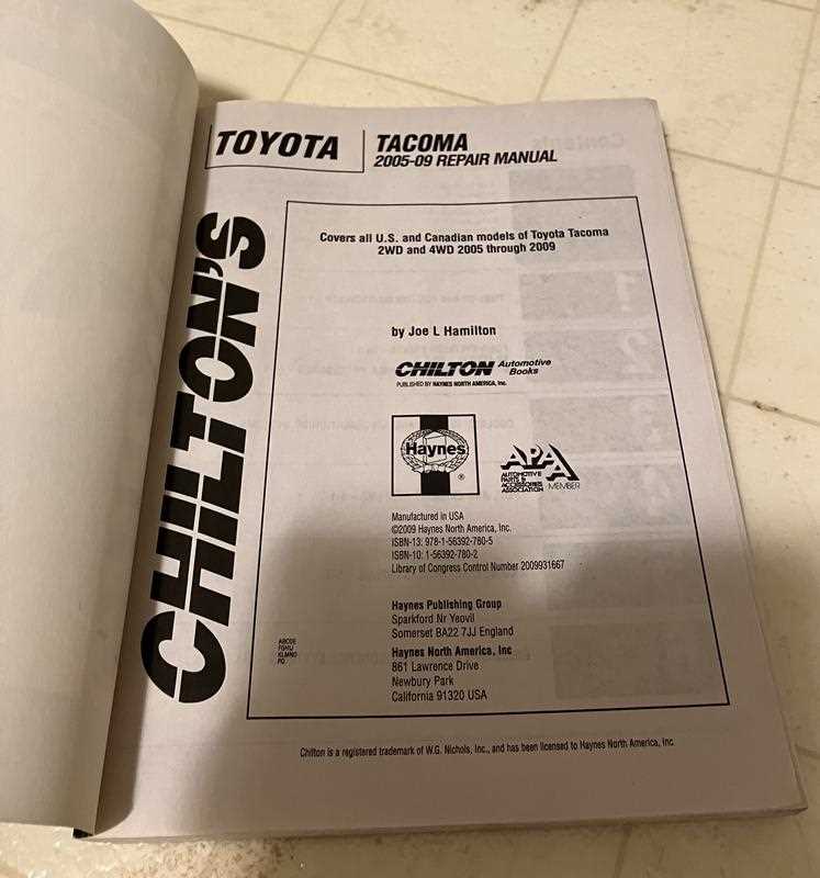 2013 tacoma repair manual