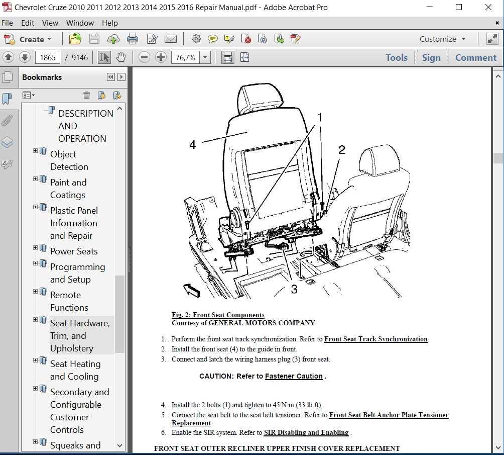 2014 chevy cruze repair manual