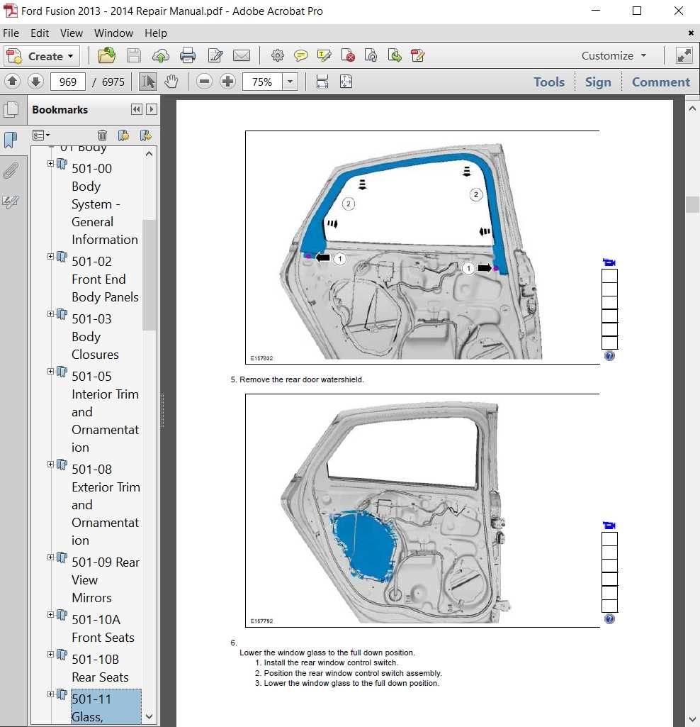 2014 ford fusion repair manual