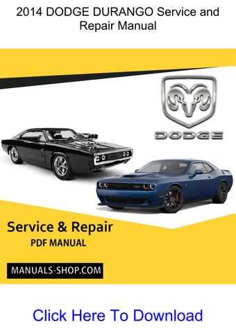 2014 dodge durango repair manual