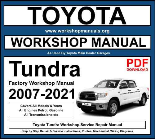 2015 toyota tundra repair manual