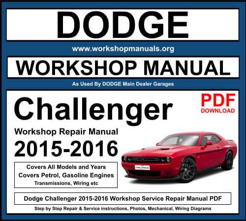 2015 dodge challenger repair manual