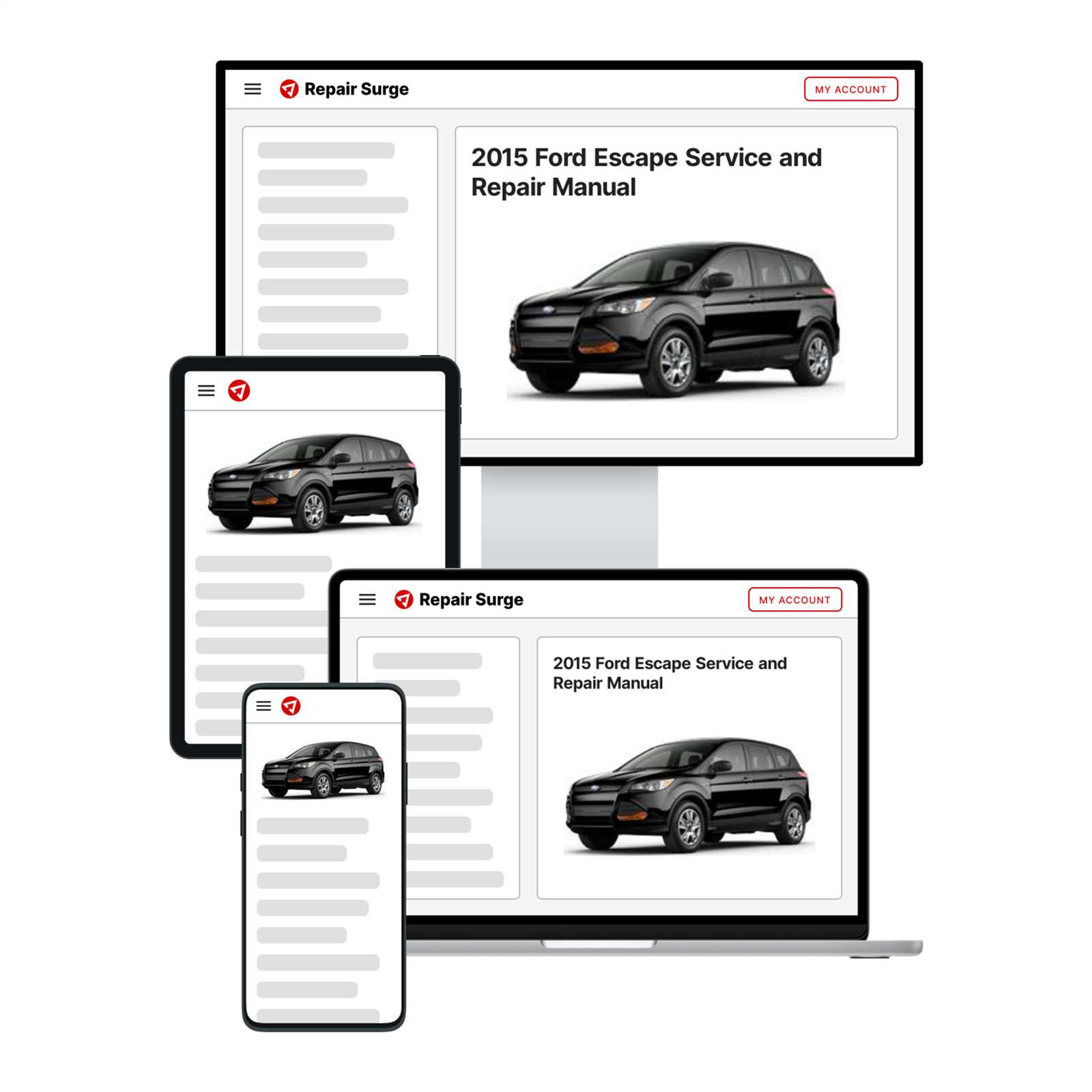 2015 ford escape repair manual