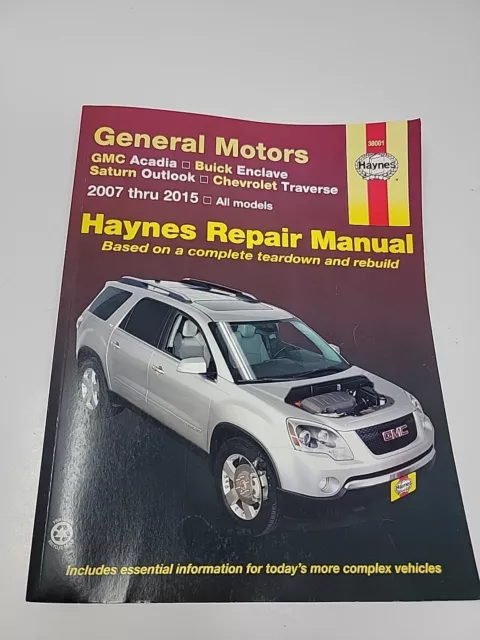 2015 gmc acadia repair manual