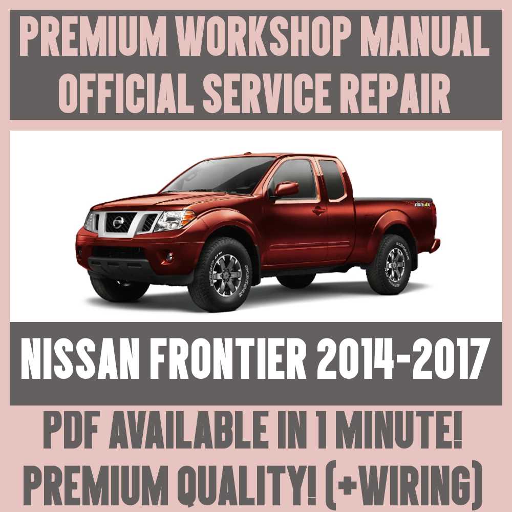 2016 nissan frontier repair manual