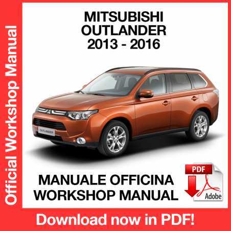 2016 mitsubishi outlander repair manual