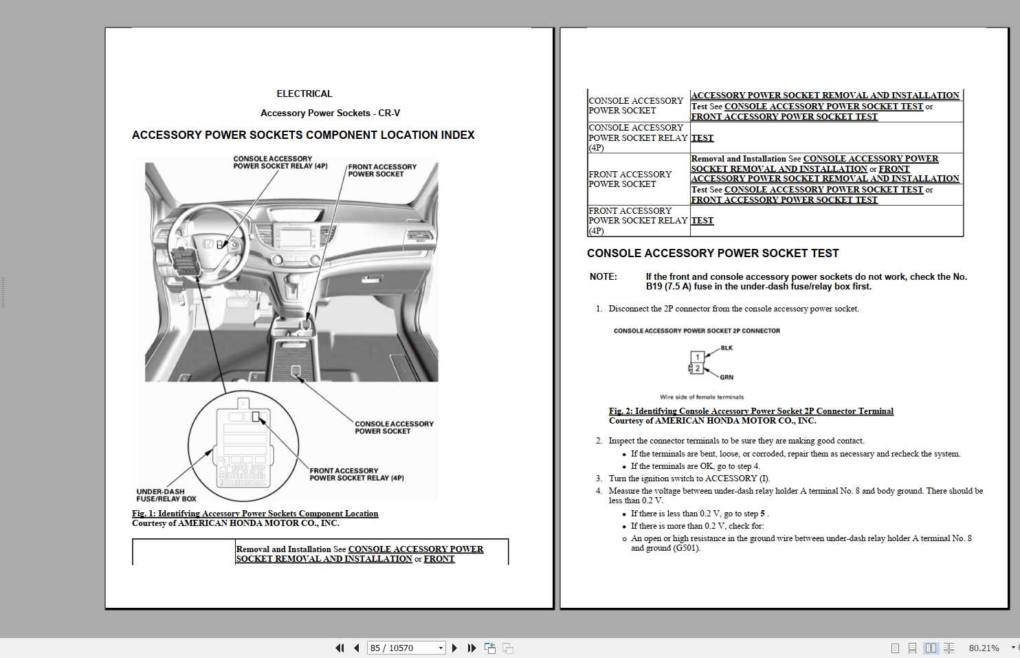 2019 honda crv repair manual