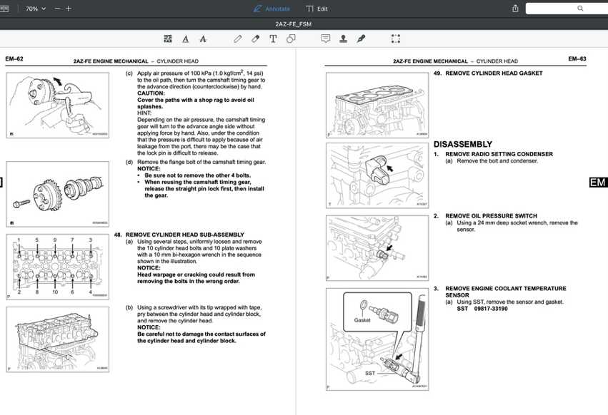 2az fe engine repair manual