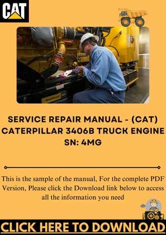 3406b cat engine repair manual