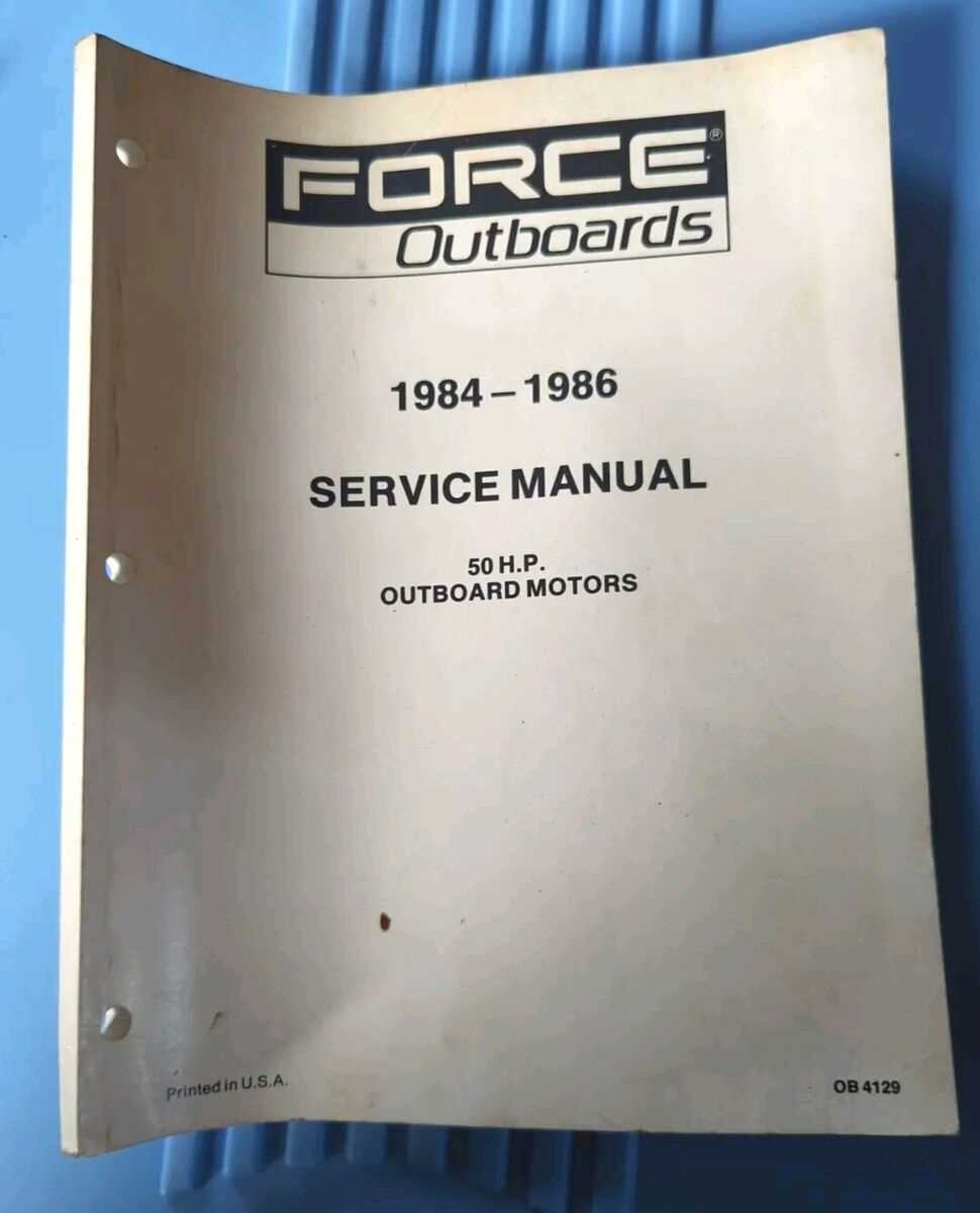 50 hp force outboard repair manual