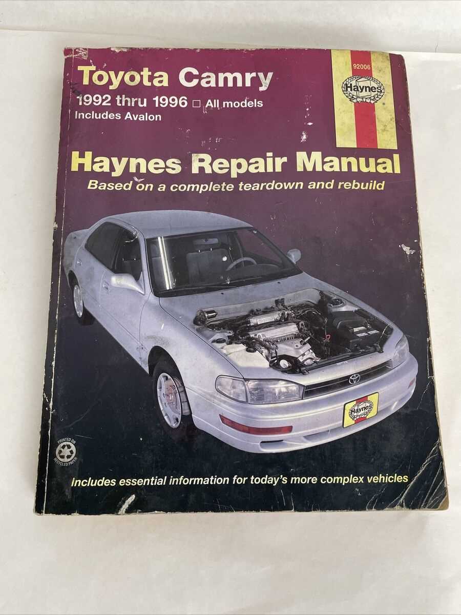 92 camry repair manual