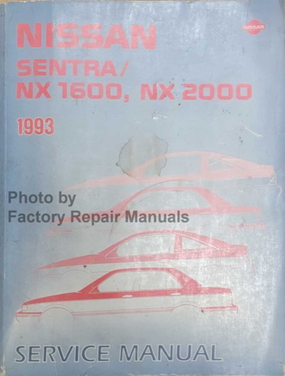 93 nissan sentra repair manual