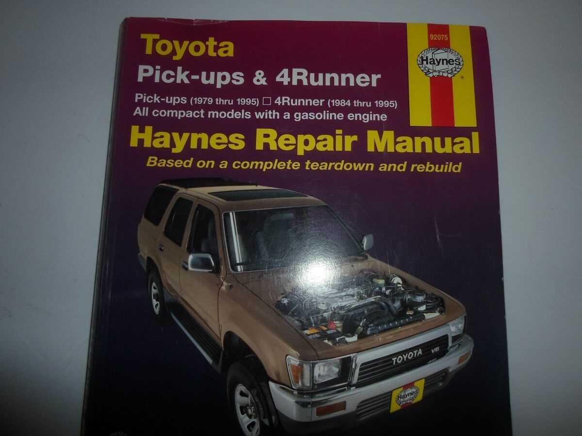 95 toyota 4runner repair manual