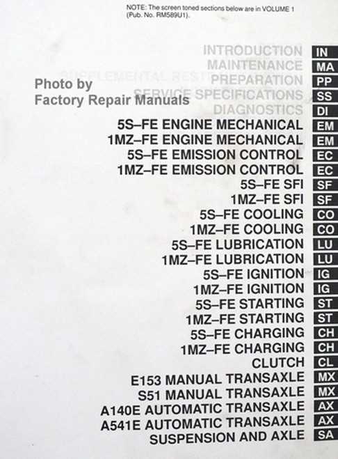 98 camry repair manual