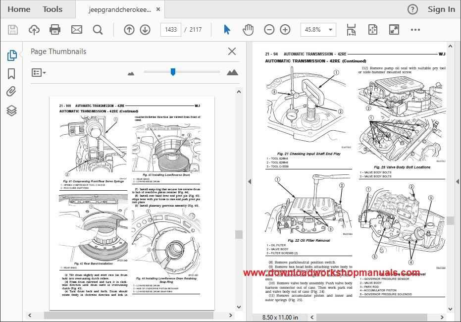 98 jeep grand cherokee repair manual