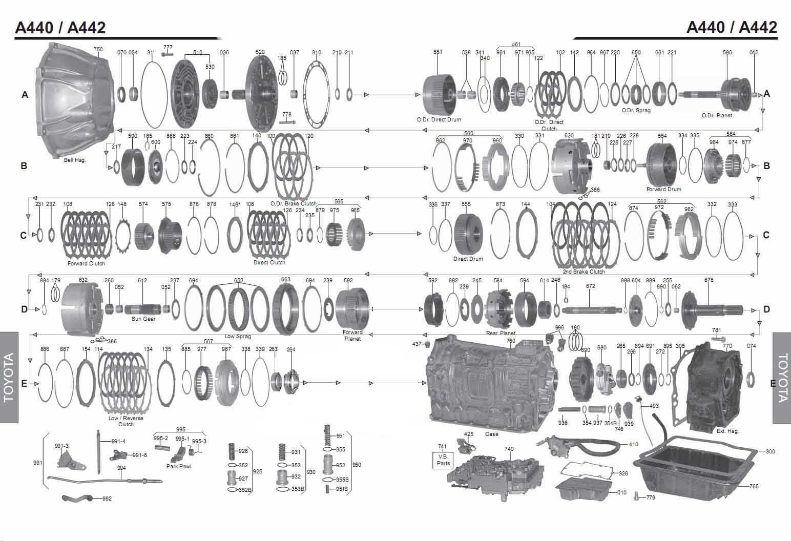 a442f transmission repair manual