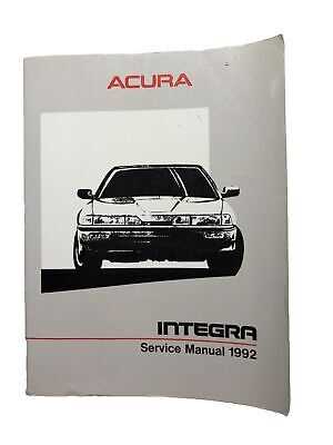 acura integra repair manual