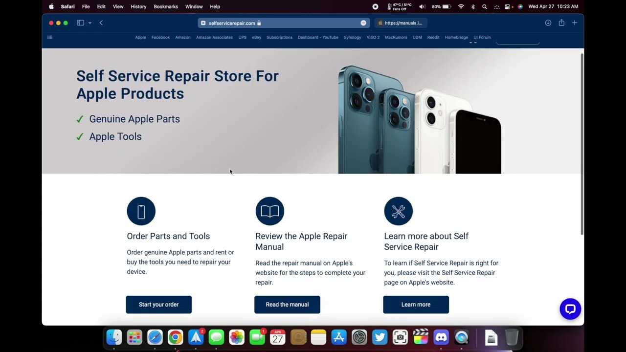 apple self service repair manual