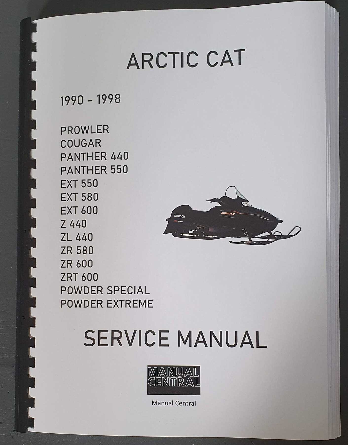 arctic cat snowmobile repair manual