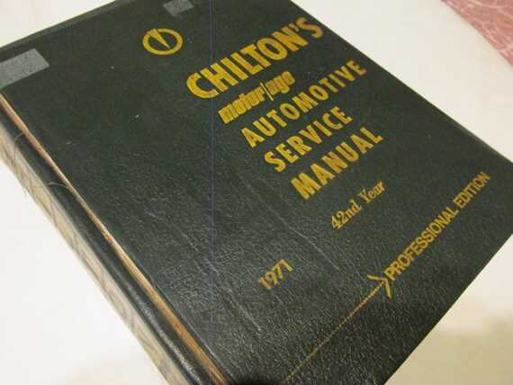 are old car repair manuals worth anything