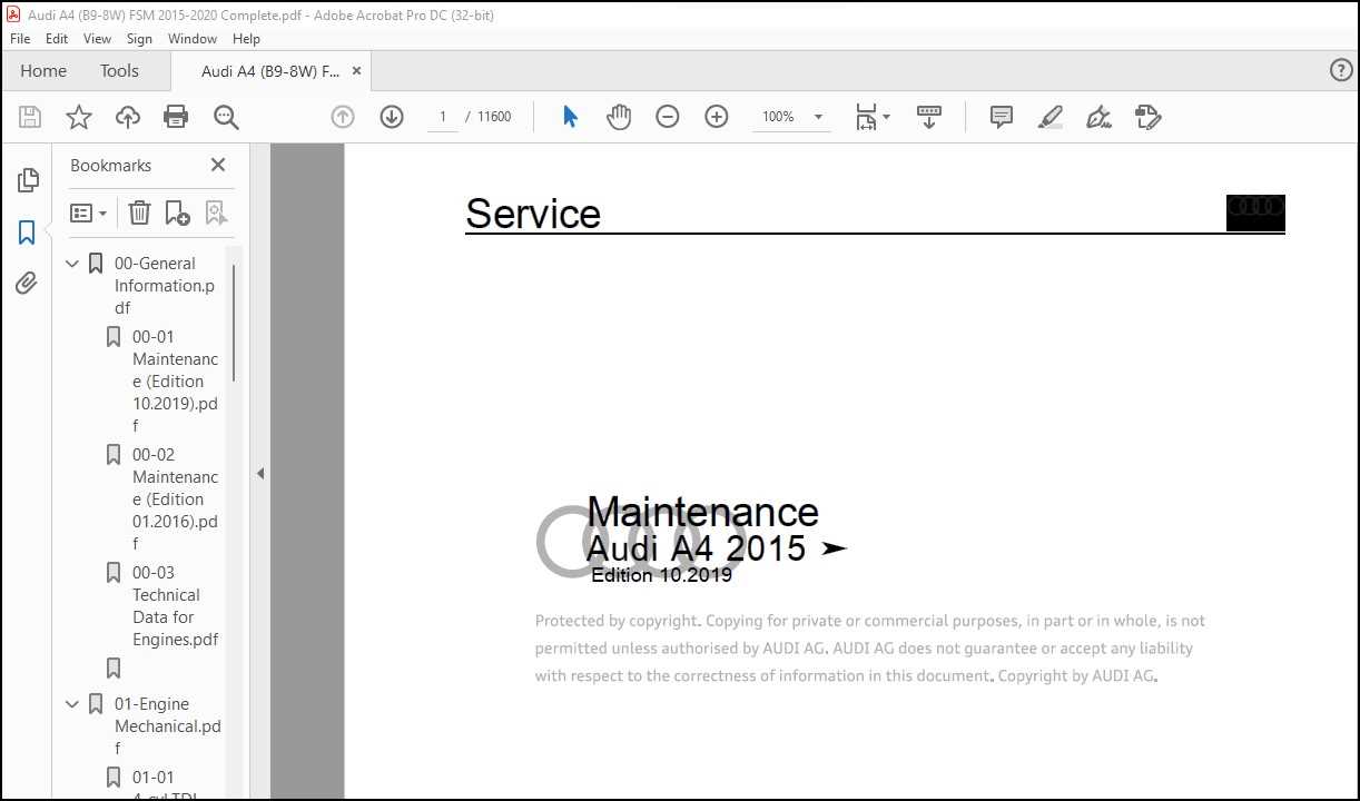 audi a4 b9 repair manual