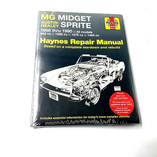 austin healey sprite repair manual