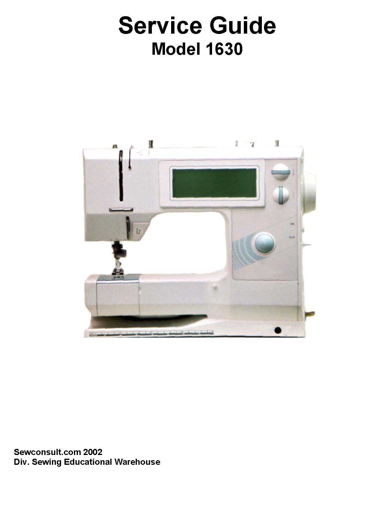 bernina sewing machine repair manual