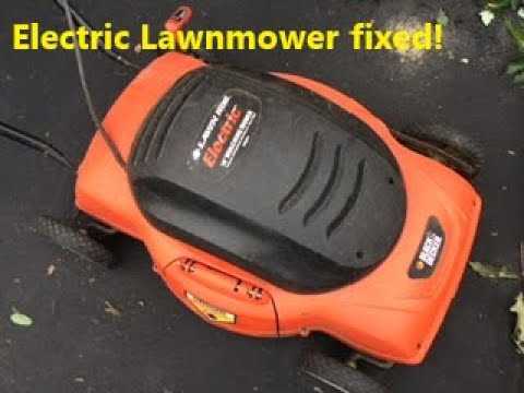 black and decker electric lawn mower repair manual