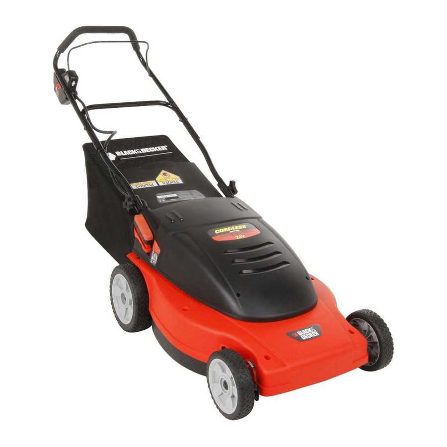 black and decker electric lawn mower repair manual