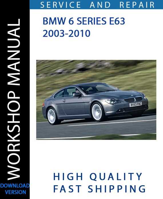 bmw 6 series repair manual