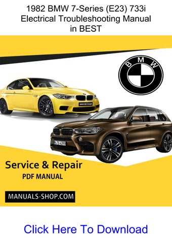 bmw e23 repair manual