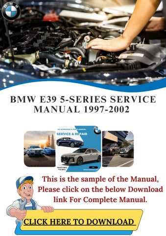 bmw e39 repair manual