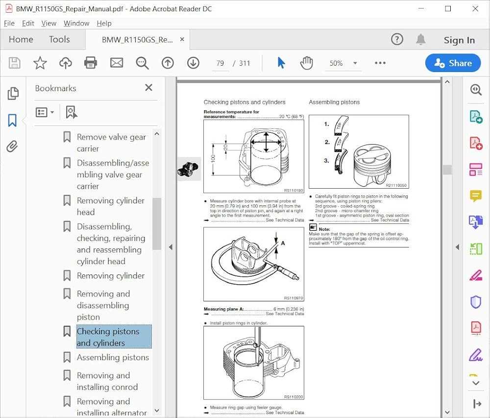 bmw r1250gs repair manual