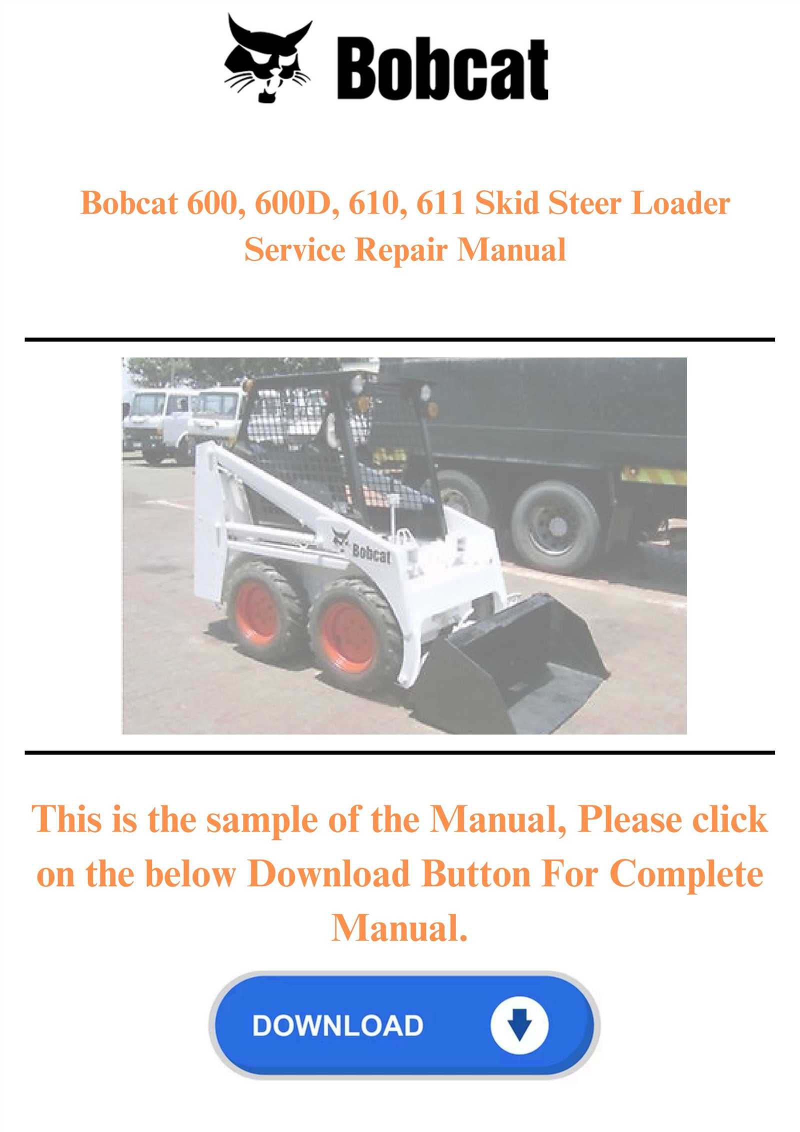 bobcat 610 repair manual