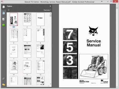 bobcat 753 repair manual