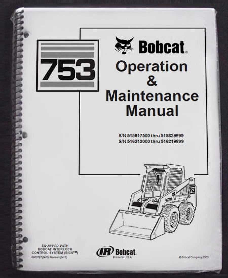 bobcat 753 repair manual