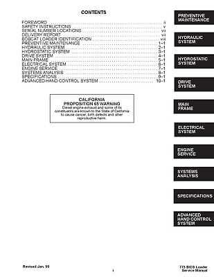 bobcat 773 repair manual