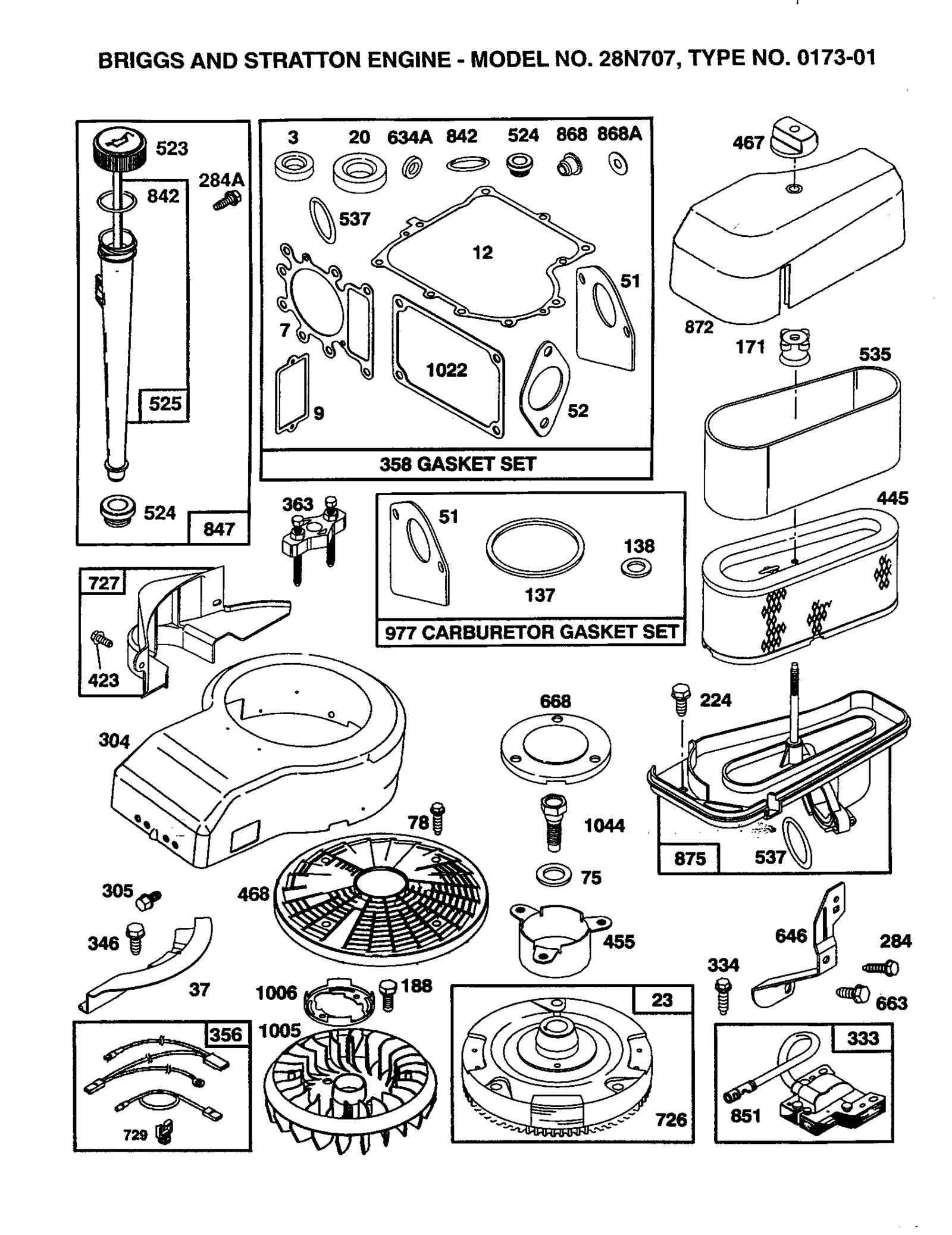 briggs and stratton 28n707 repair manual