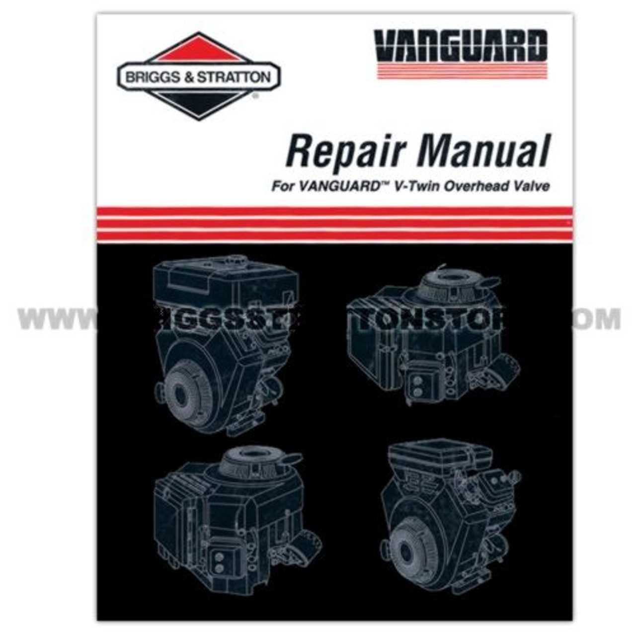 briggs and stratton vanguard v twin repair manual