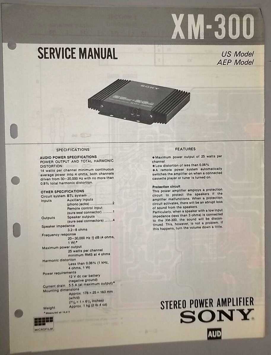 car amplifier repair manual