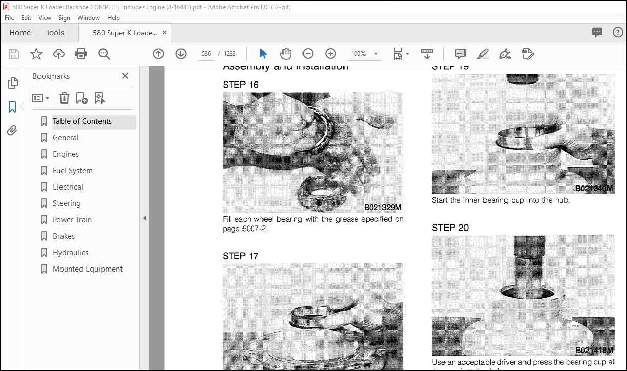 case 580 backhoe repair manual