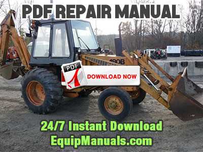 case backhoe repair manual